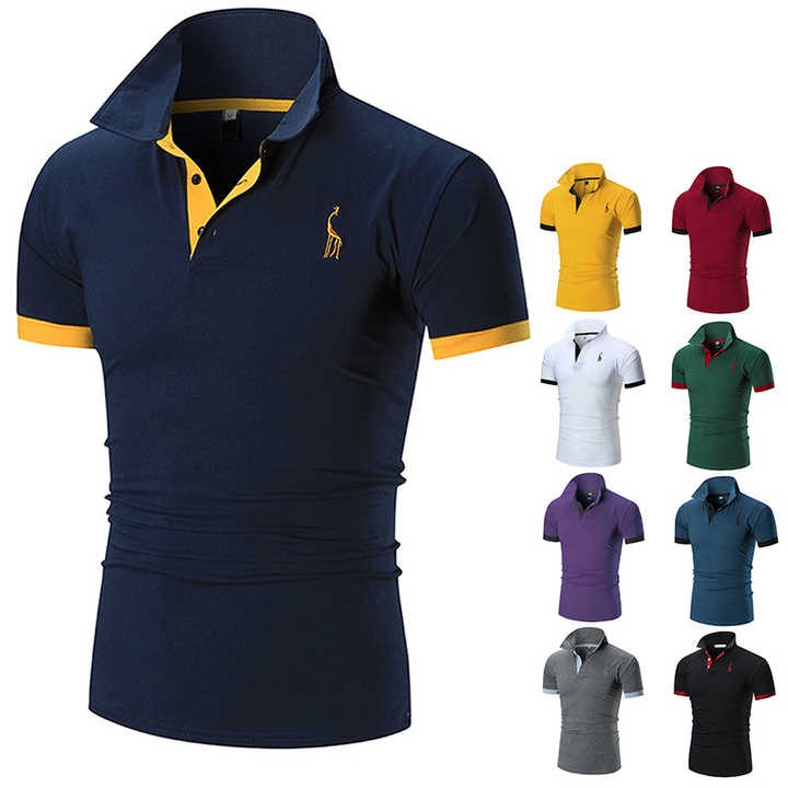 Hot Selling Design Polo Shirts Custom Logo Polyester Solid Color Uniform Golf Polo Camiseta Polo Shirt For Men